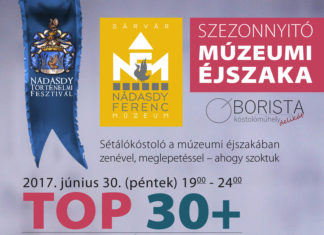 TOP30+ MÚZEUMI BORÜNNEP