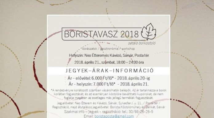 Boristavasz 2018 / Sétáló borkóstoló