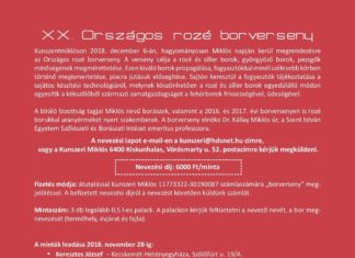 XX. Országos rozé borverseny