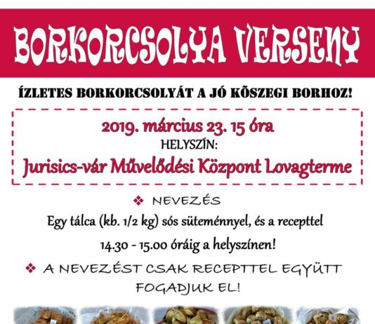 Borkorcsolya verseny 2019