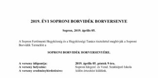 Soproni Borvidéki Borversenye 2019