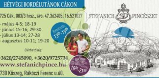 Hétvégi Bordélutánok Cákon a Stefanich Pincészetnél