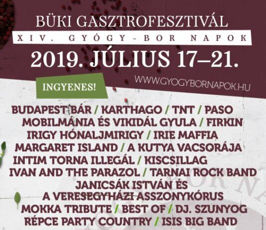 XIV. Gyógy-Bor Napok Bükön