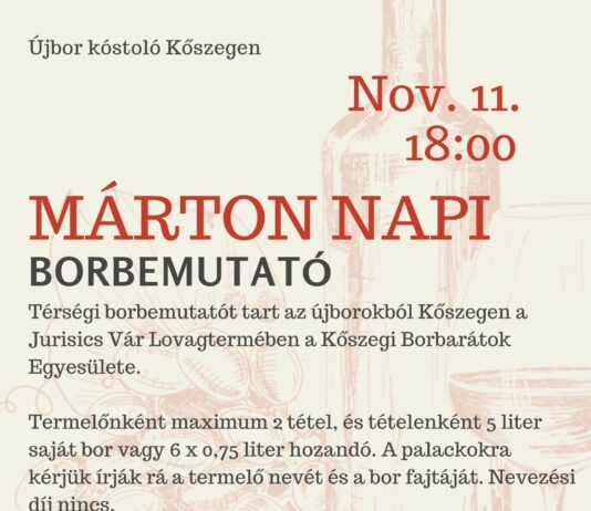 Márton napi borbemutató 2019