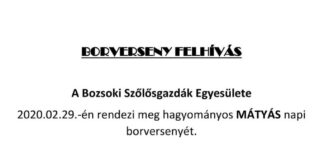 Mátyás napi borverseny 2020