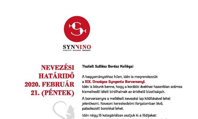 XIX. Országos Syngenta Borverseny