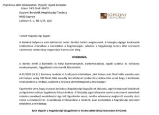 HNT közleménye a kialakult helyzetre