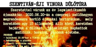 Szentiván-éji VINORA dűlőtúra