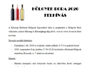 Hölgyek Bora felhívás 2020
