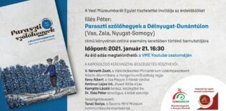 Könyvbemutató – Illés Péter: Paraszti szőlőhegyek a Délnyugat-Dunántúlon (Vas, Zala, Nyugat-Somogy)