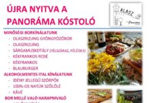 Újra nyit a panoráma kóstoló