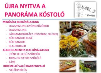 Újra nyit a panoráma kóstoló