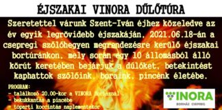 Szentivánéji bortúra a Vinorában