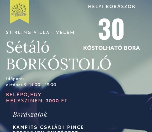 8 borász a Villában – sétáló kóstoló (ELAMARD)