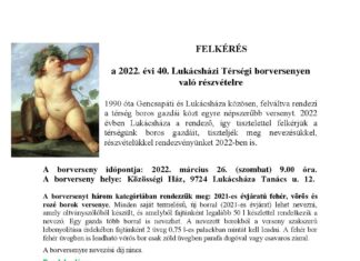 2022. évi 40. Lukácsházi Térségi borverseny