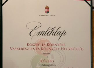 Elismerő oklevél a kőszegi termékleírás elkészítéséért