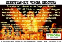 Szentiván-éji VINORA dűlőtúra