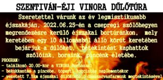 Szentiván-éji VINORA dűlőtúra