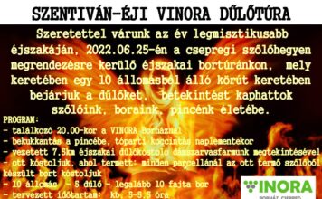 Szentiván-éji VINORA dűlőtúra
