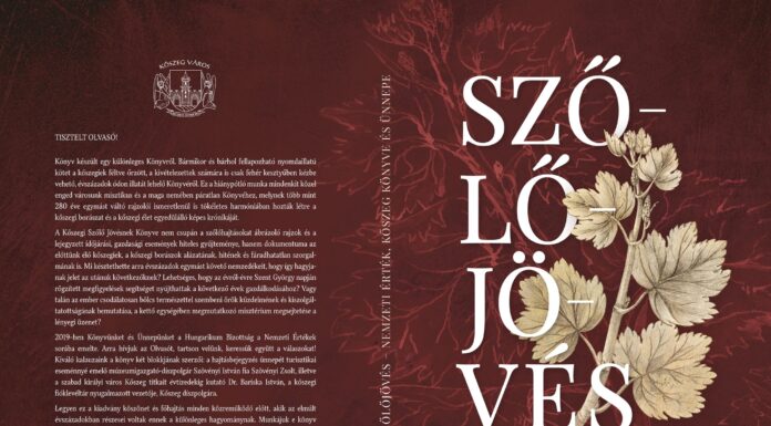 Kötet a Kőszegi Szőlő Jövésnek Könyvéről