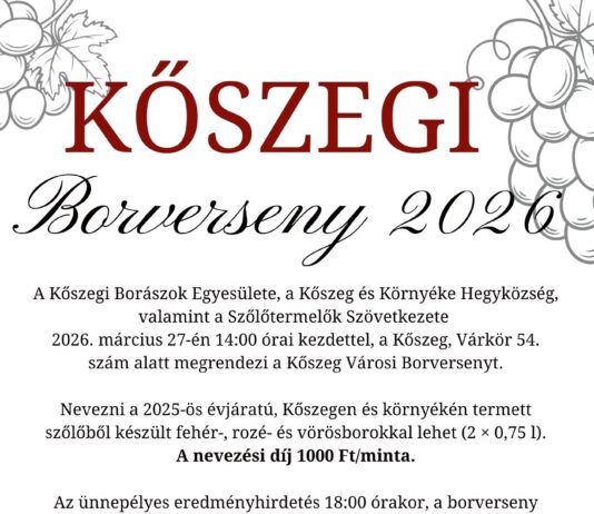 Kőszegi borverseny 2026