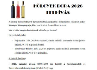 Hölgyek Bora felhívás 2026