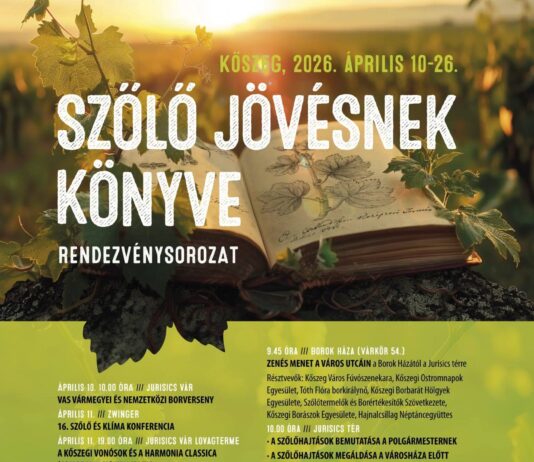 Szőlő Jövésnek Könyve programsorozat 2026